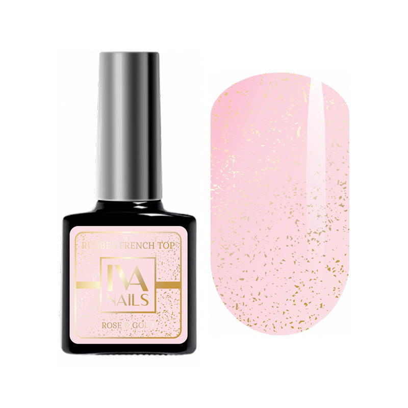 картинка IVA NAILS Топ Rose & Gold 8 мл от магазина Одежда+