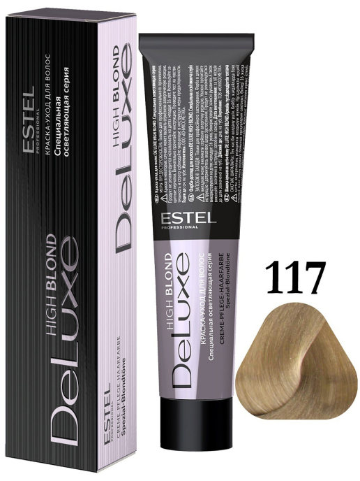 картинка 117 ESTEL DE LUXE HIGH BLOND краска-уход 60 мл от магазина Одежда+