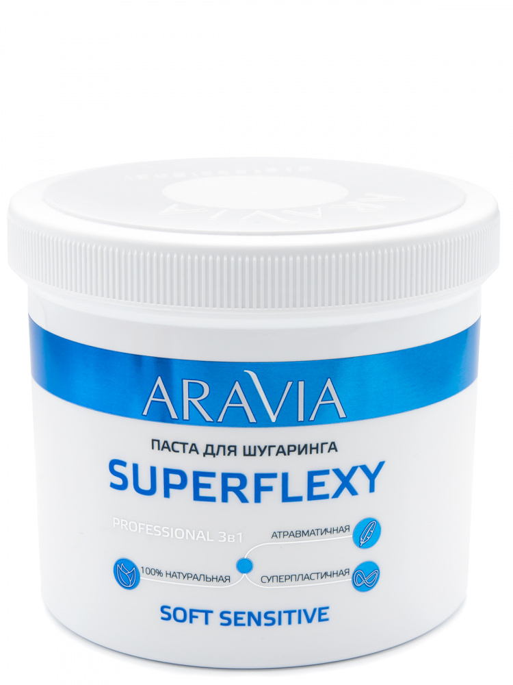 картинка ARAVIA Паста 1080 д/депилции SUPERFLEXY Soft Sensitive 750 г от магазина Одежда+