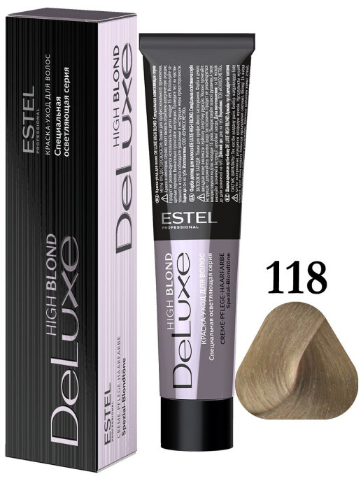 картинка 118 ESTEL DE LUXE HIGH BLOND краска-уход 60 мл от магазина Одежда+