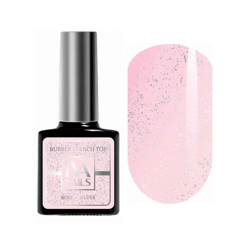 картинка IVA NAILS Топ Rose & Silver 8 мл от магазина Одежда+