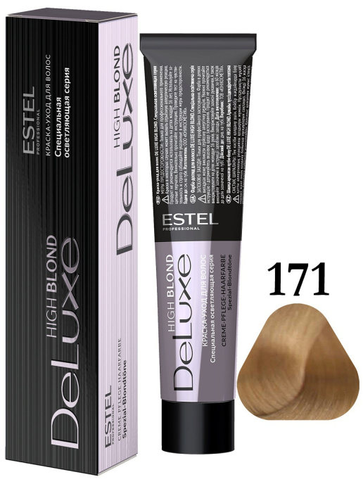 картинка 171 ESTEL DE LUXE HIGH BLOND краска-уход 60 мл от магазина Одежда+