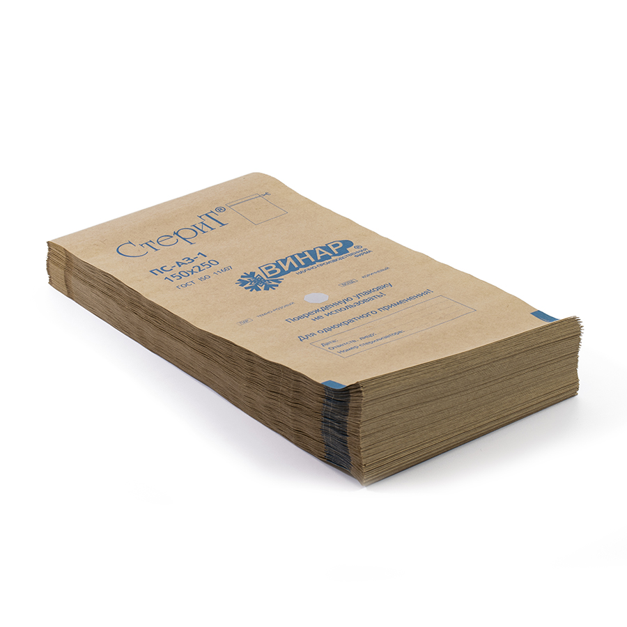 картинка Крафт-пакеты бум самокл 100*250 100 шт от магазина Одежда+