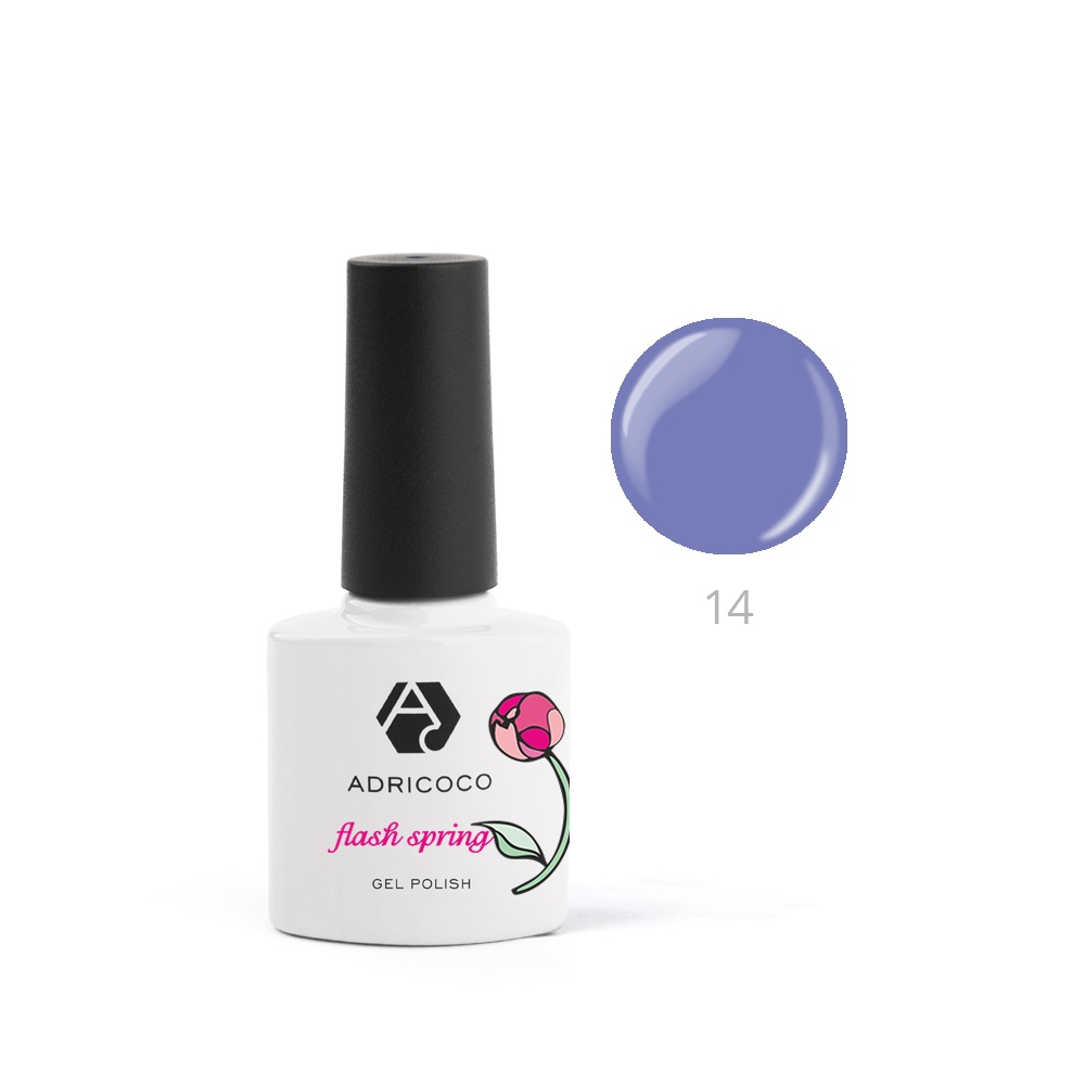 картинка ADRICOCO Flash Spring 14 Гель-лак 8 мл от магазина Одежда+