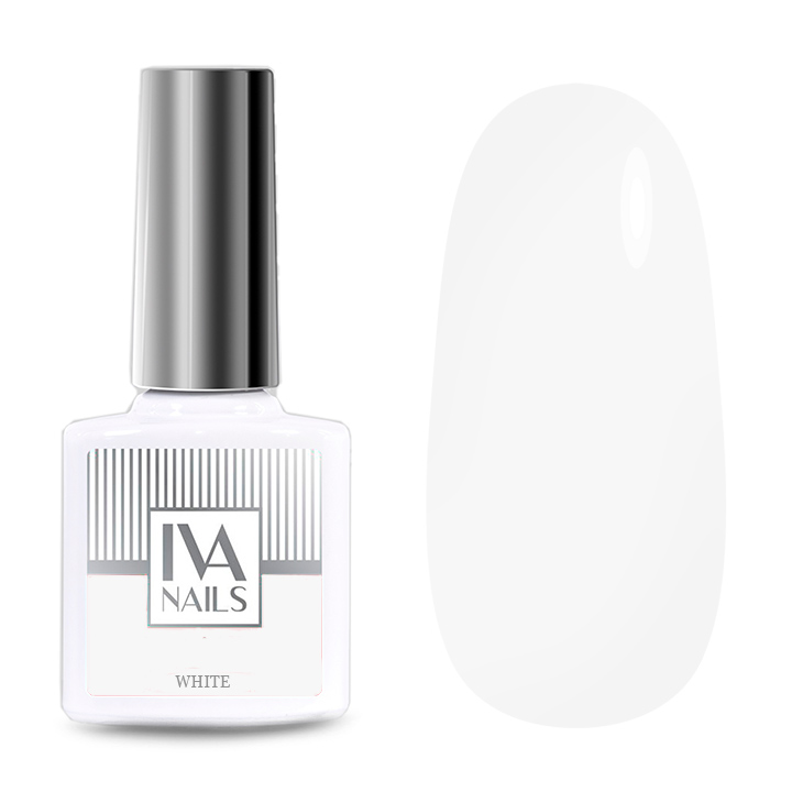 картинка  IVA NAILS Гель-лак White 8 мл от магазина Одежда+