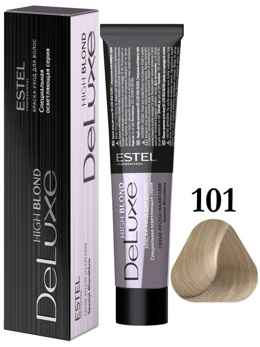 картинка 101 ESTEL DE LUXE HIGH BLOND краска-уход 60 мл от магазина Одежда+