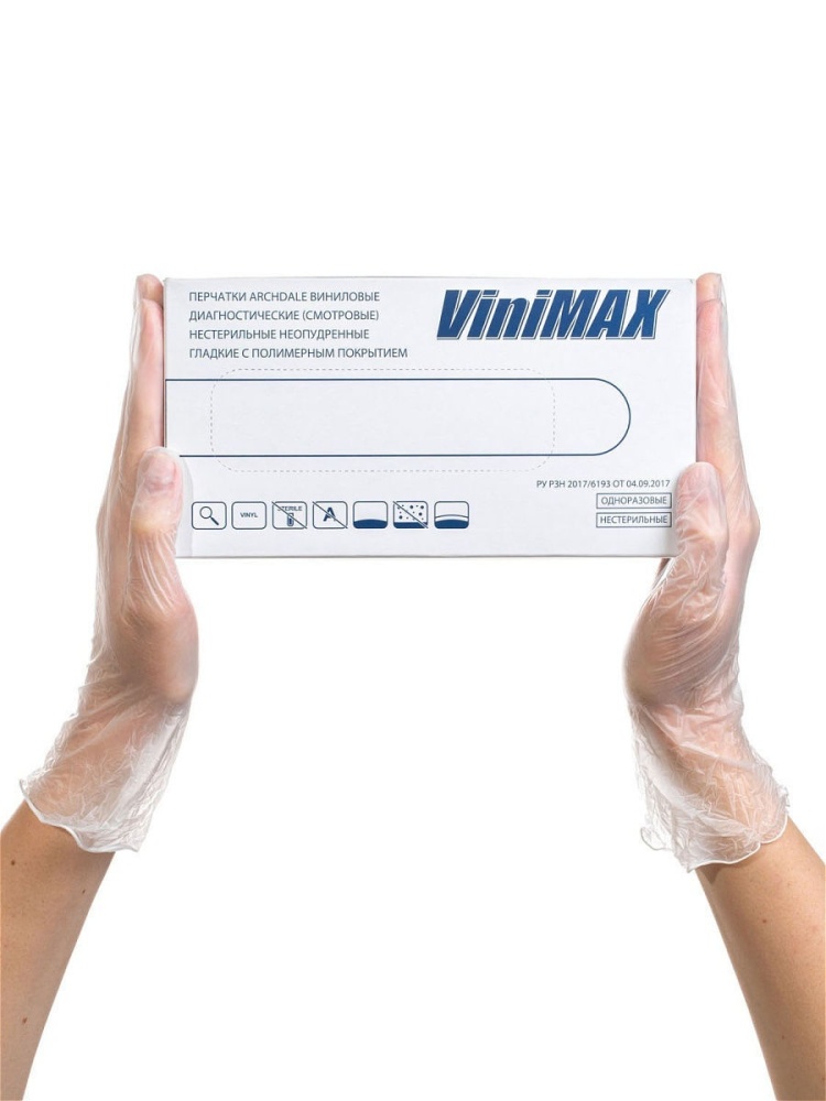 картинка ViniMax Перчатки винил S шт от магазина Одежда+